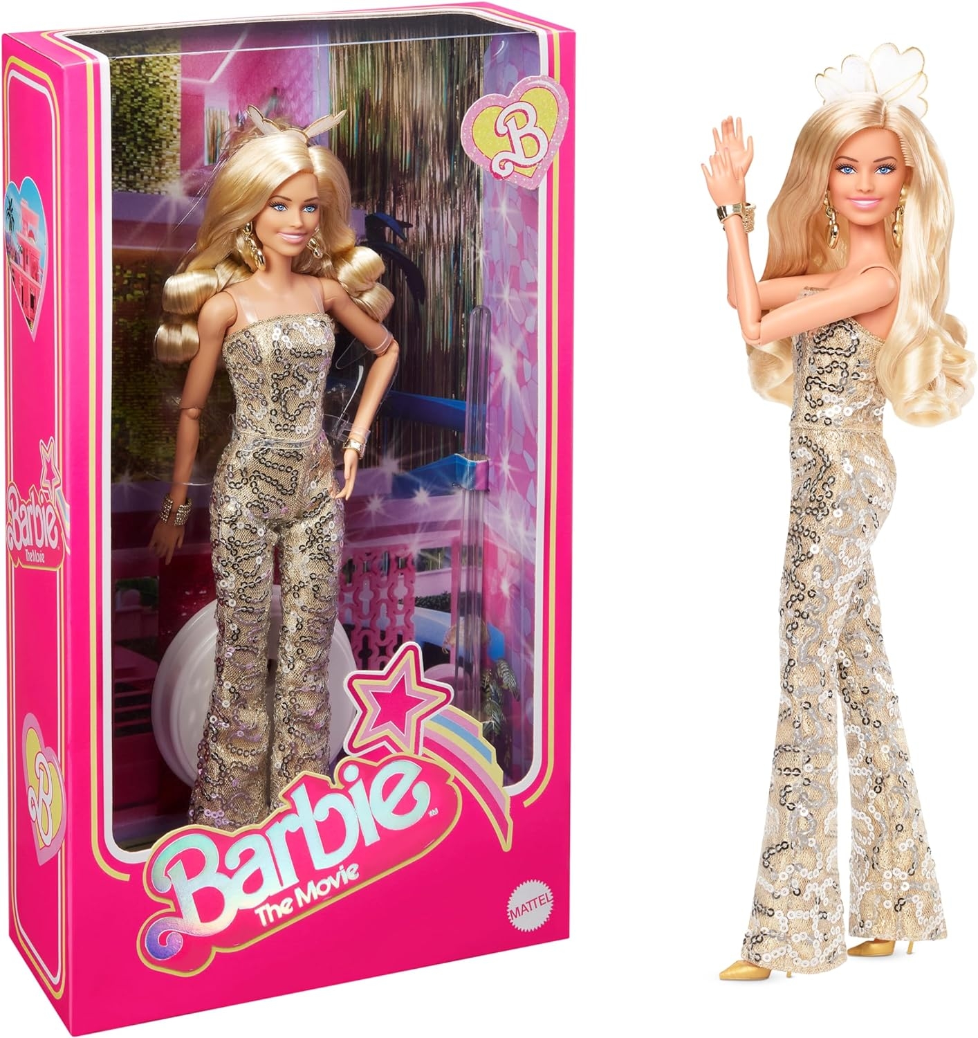 Barbie Movie Barbie Gold Tulumlu Bebek HPJ99