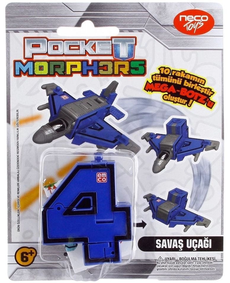 Pocket Morphers Dönüşebilen Numaralar Savaş Uçağı
