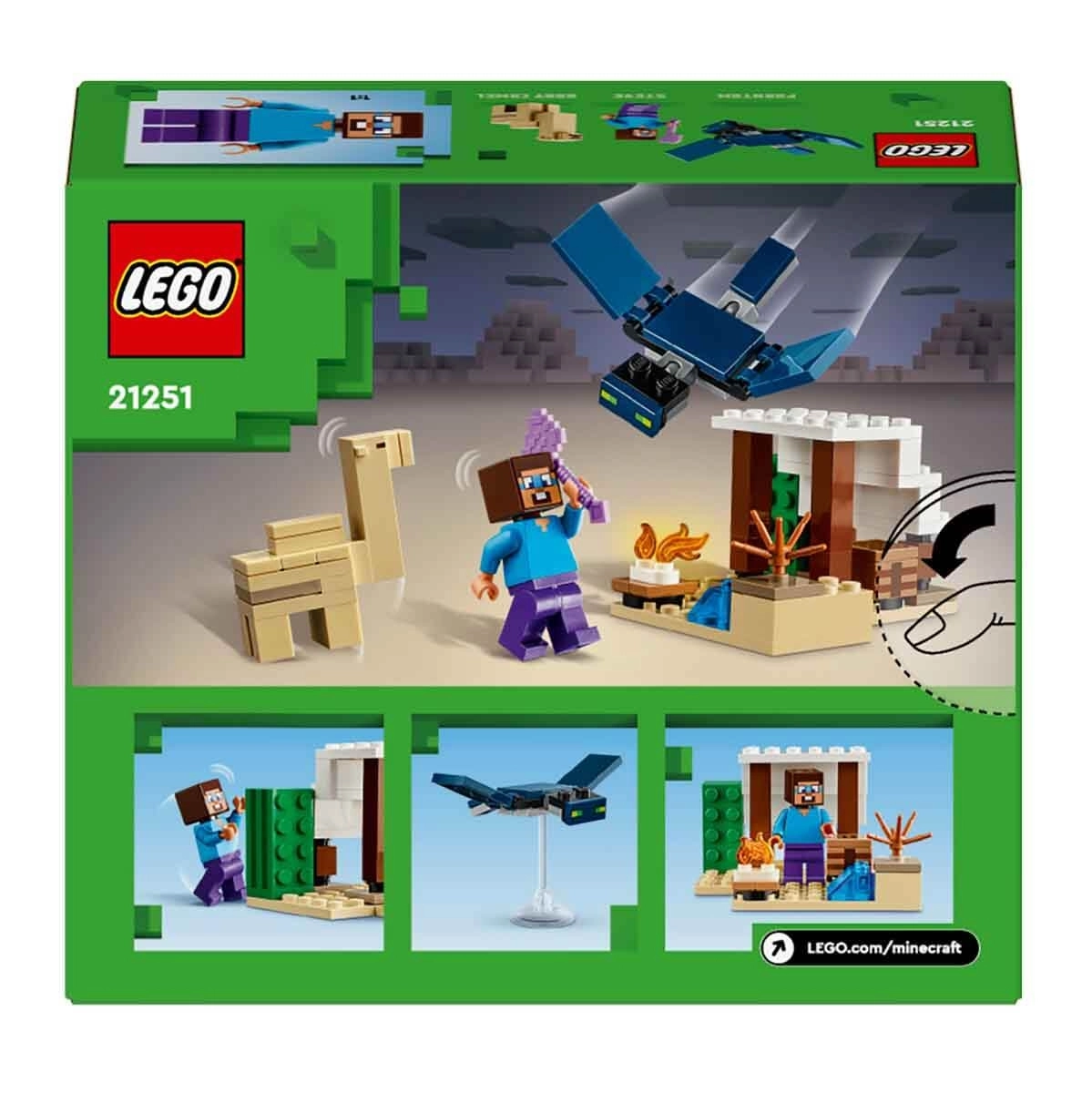 LEGO® Minecraft® Steve’in Çöl Keşfi 21251 