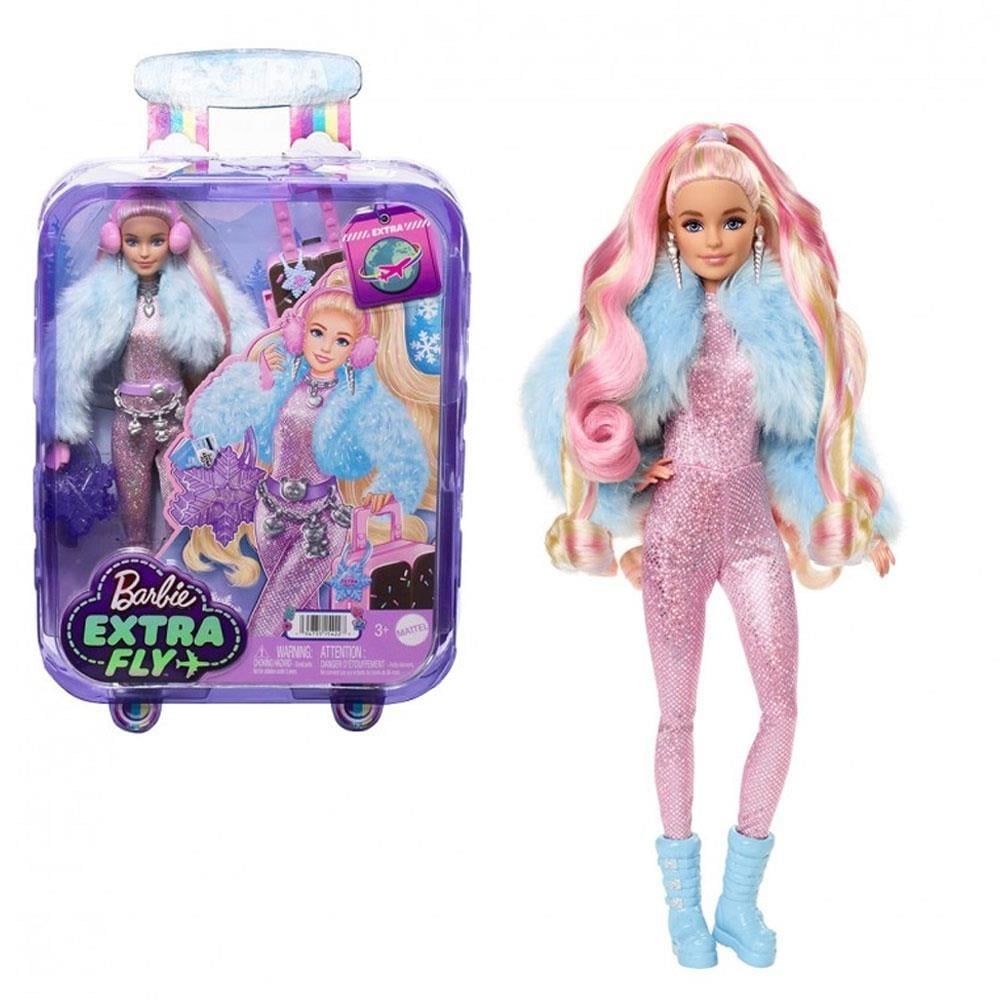 Barbie Extra Fly Seyahat Bebekleri Kar Temalı HPB16
