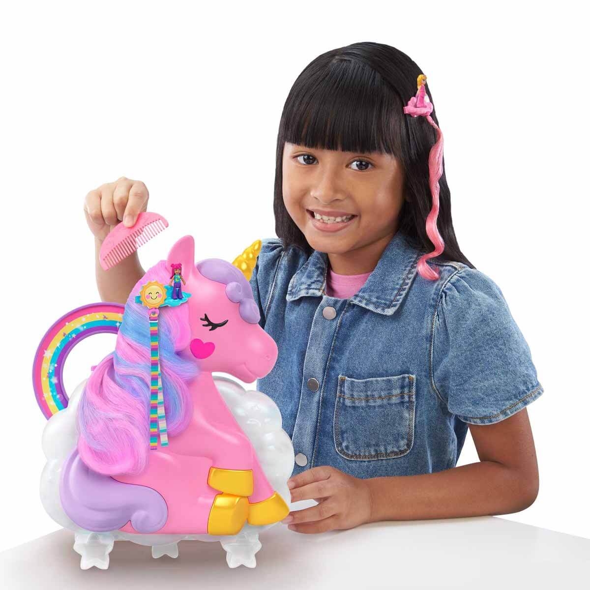 Polly Pocket Tek Boynuzlu Atın Güzellik Salonu HKV51 