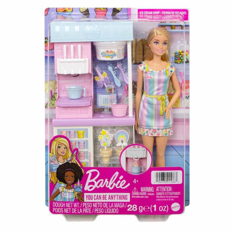 Barbie Dondurma Dükkanı Oyun Seti HCN46 