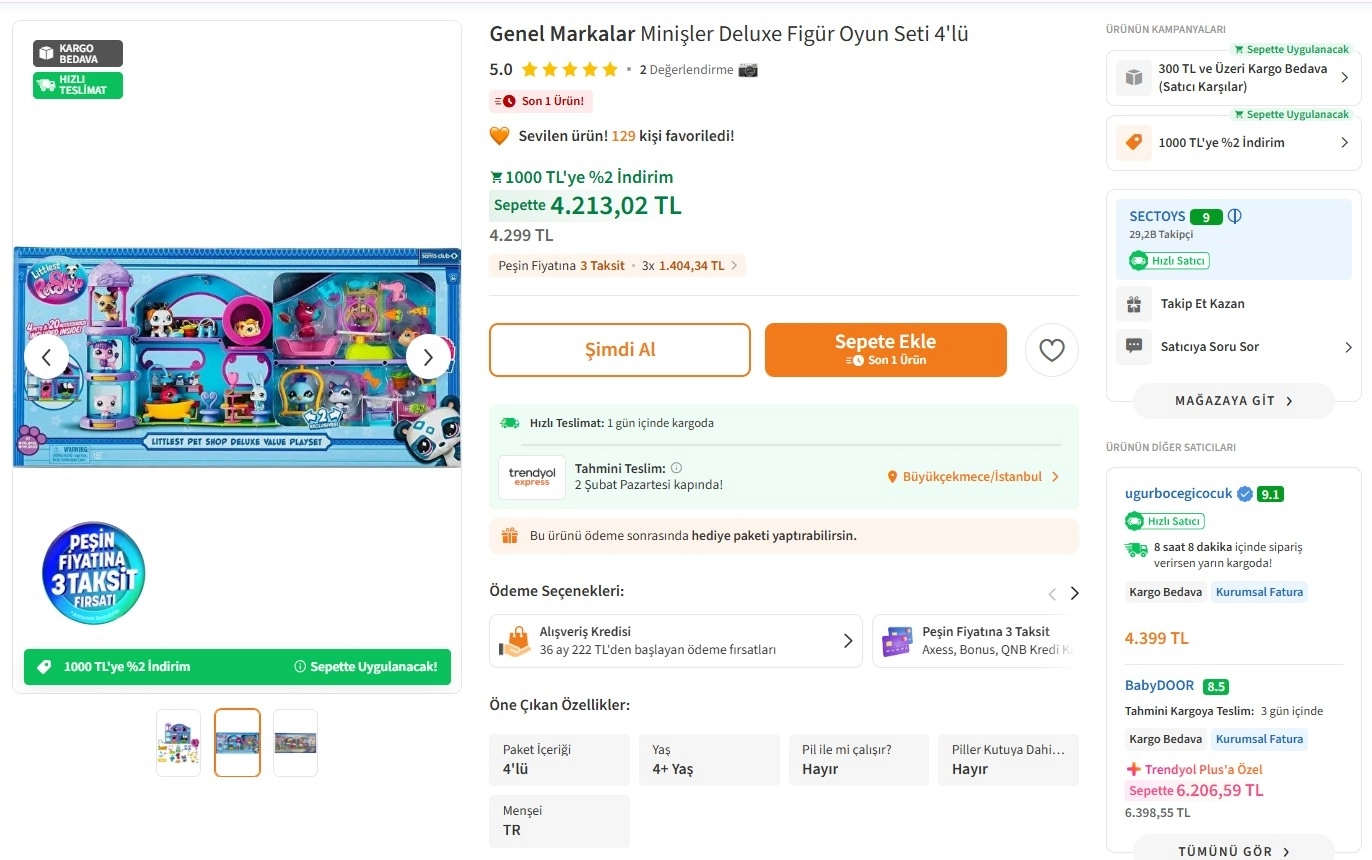 Littlest Pet Shop Minişler Delüks Oyun Seti