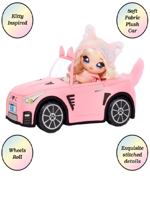 Na! Na! Na! Sürpriz Peluş Cabrio Araba (Bebekler Dahil Değildir)