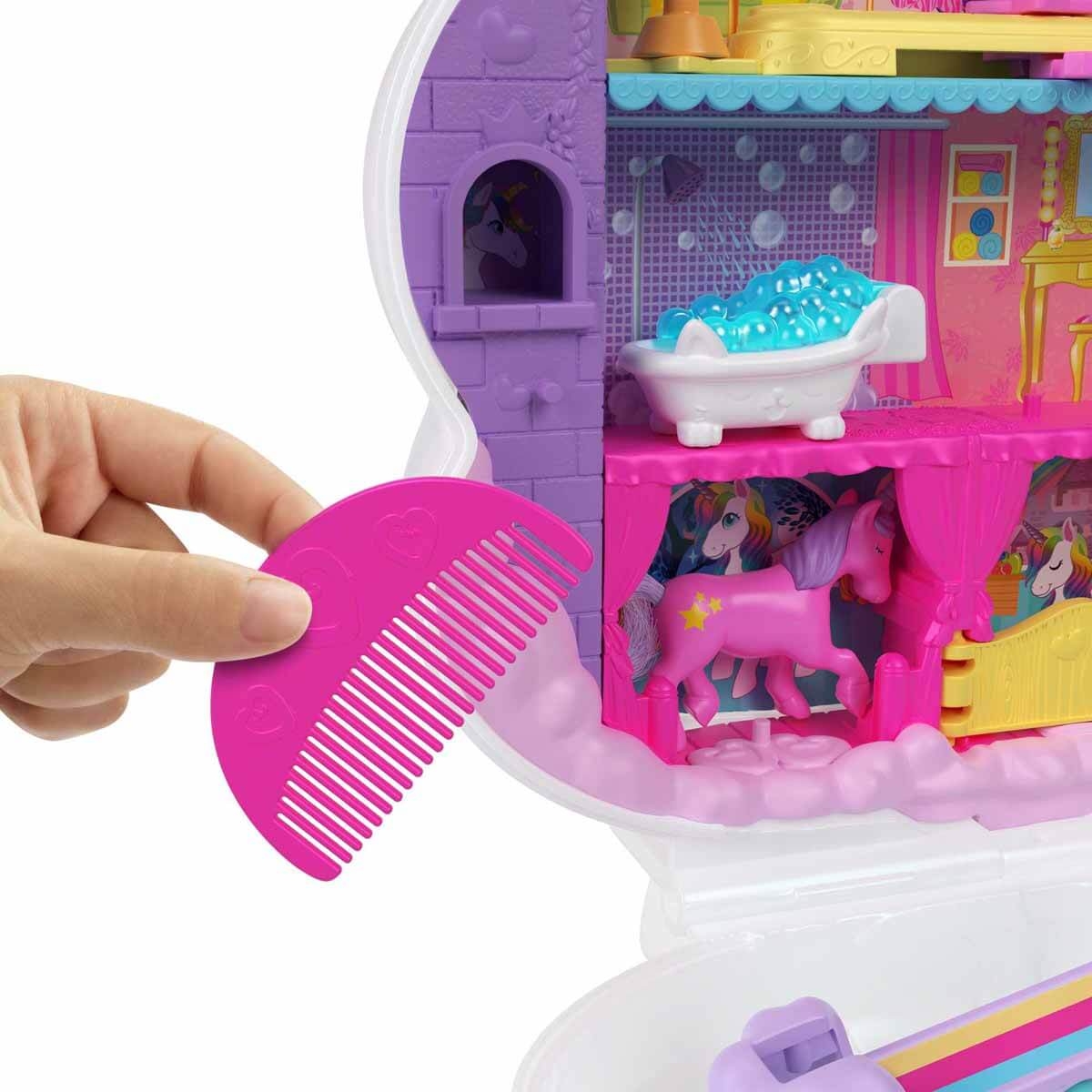Polly Pocket Tek Boynuzlu Atın Güzellik Salonu HKV51 