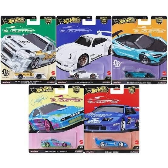 Hot Wheels Premium Silhouettes 5li Set 2025 