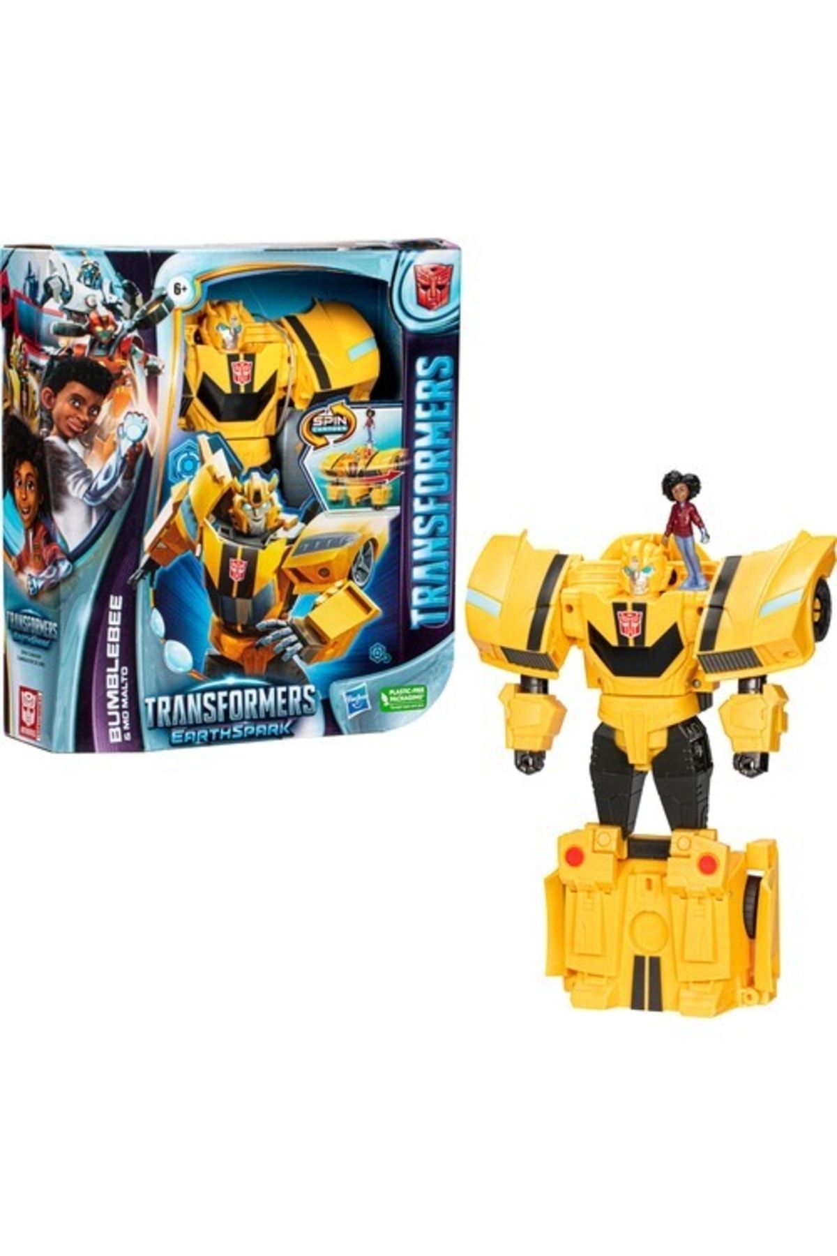 Transformers Earthspark Spinchanger Bumblebee F7662