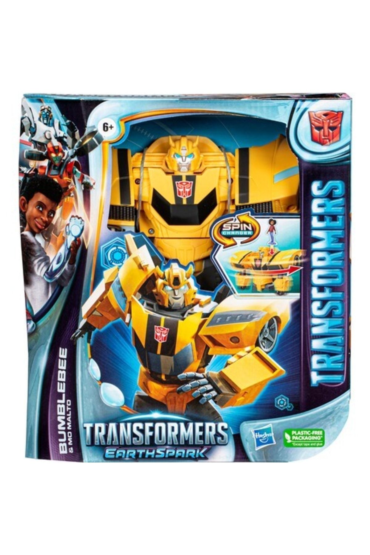 Transformers Earthspark Spinchanger Bumblebee F7662