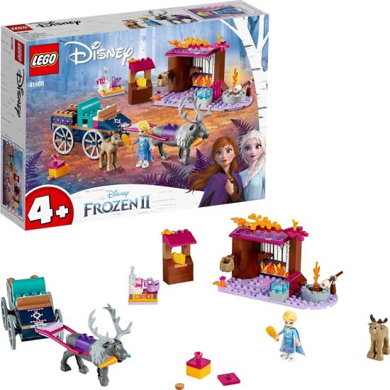 LEGO® ǀ Disney Princess™ Karlar Ülkesi 2 Elsa’nın Vagon Macerası 41166 - Prenses Seven Çocuklar İçin Oyuncak Yapım Seti (116 Parça)