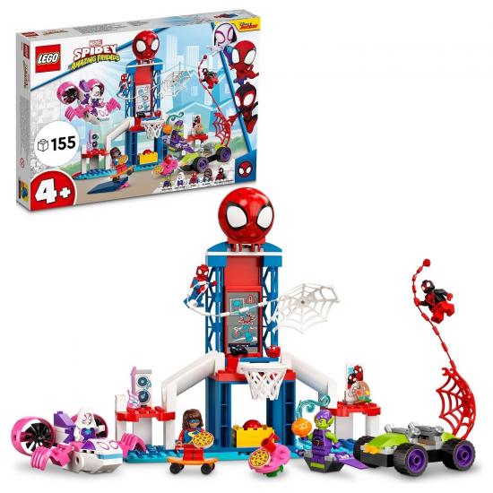 LEGO® Marvel Spidey ve İnanılmaz Arkadaşları Örümcek Adam Ağ Merkezi 10784 - 4 Yaş ve Üzeri İçin Oyuncak Yapım Seti (155 Parça)