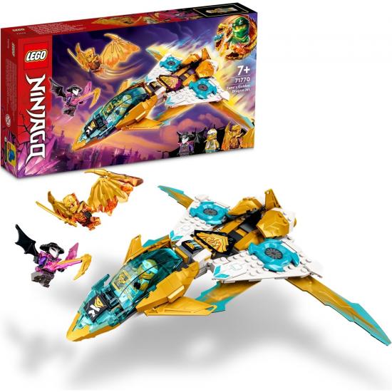 LEGO® NINJAGO® Zane’in Altın Ejderha Jeti 71770 - 7 Yaş ve Üzeri Için Jet Uçağı Içeren Oyuncak Yapım Seti (258 Parça)