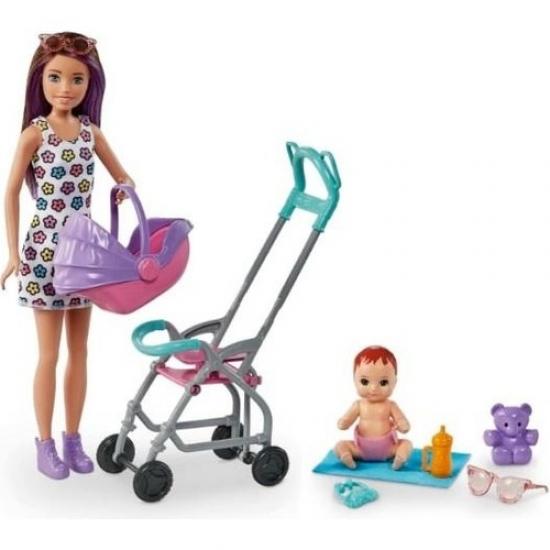 Barbie Bebek Bakıcılığı Oyun Seti GXT34
