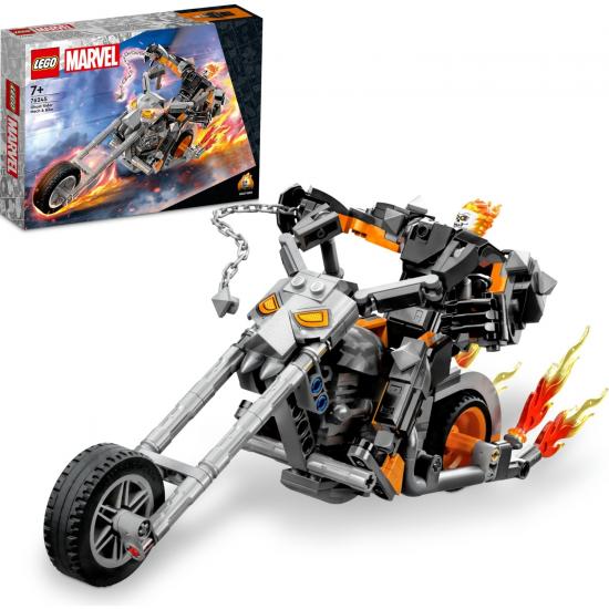 LEGO® Marvel Ghost Rider Robotu ve Motosikleti 76245 - 7 Yaş ve Üzeri Çocuklar Için Minifigür ve Zincir Içeren Yaratıcı Oyuncak Yapım Seti (264 Parça)