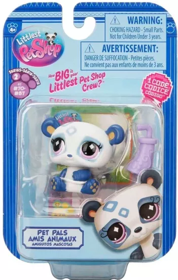 Littlest Pet Shop Minişler Tekli Paket S2 - 70 – Panda (Koleksiyonluk - Nadir)