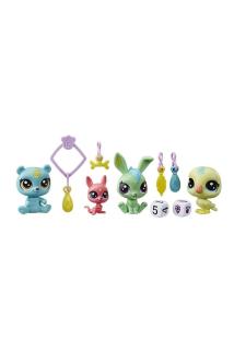 Littlest Pet Shop Şanslı Minişler Şans Ekibi Sürpriz Paket 4’lü E7258