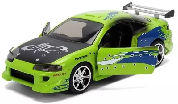 Jada Fast & Furi̇ous 1:32 Ölçekli Araba Brian’s Mitsubishi Eclipse - Kurşun Delikli Versiyon