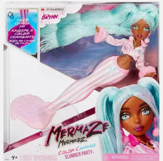 Mermaze Mermaidz Brynn Pijama Partisi Renk Değiştiren Deniz Kızı Bebek 