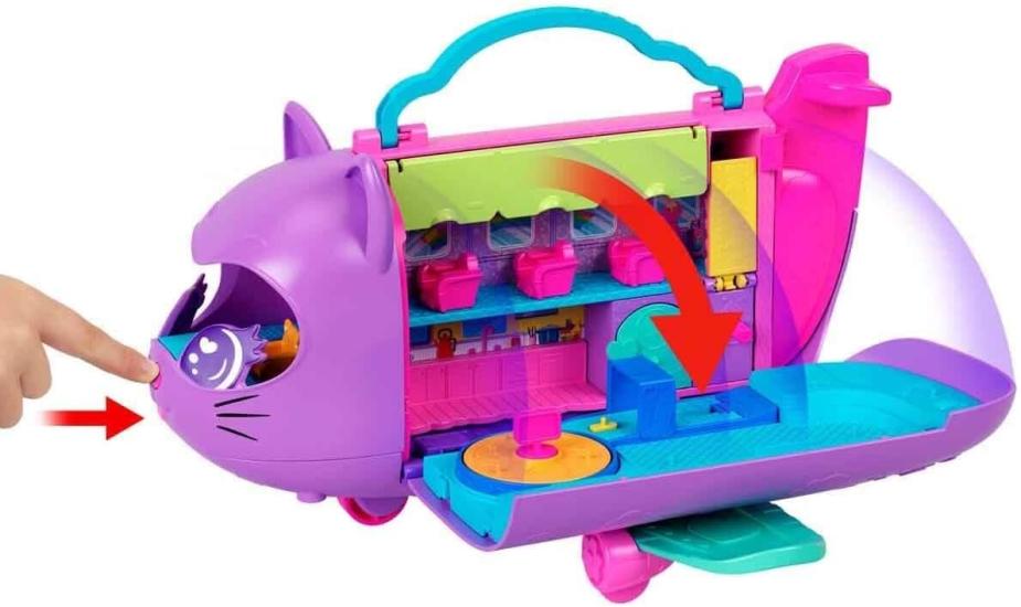 Polly Pocket Minik Kedi Hava Yolları Oyun Seti HWP19