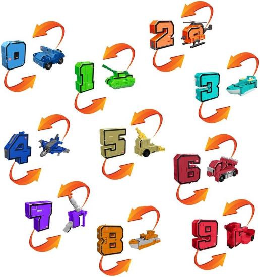 Pocket Morphers Dönüşebilen Numaralar 10’lu Set