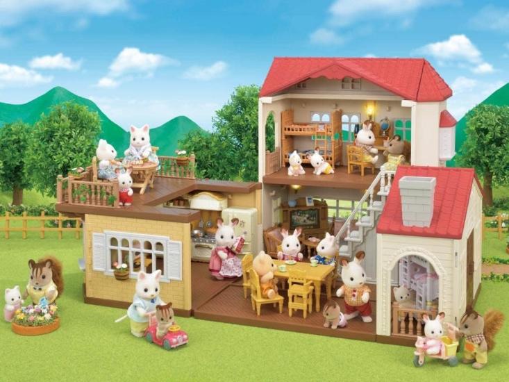 Sylvanian Families Kırmızı Çatılı Işıklı Şehir Evi 5302