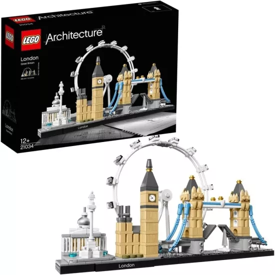 Lego® Architecture Londra 21034 - Seyahat ve Mimari Meraklısı Yetişkinler için Yapım Seti(468 Parça)