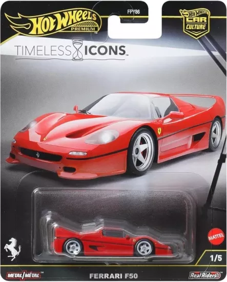 Hot Wheels Premium Car Culture Timeless Icons FERRARİ F50 JBK56