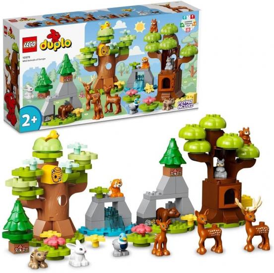 LEGO® DUPLO® Vahşi Avrupa Hayvanları 10979 - 2 Yaş ve Üzeri Çocuklar için Orman Hayvanları Oyuncak Yapım Seti (85 Parça)