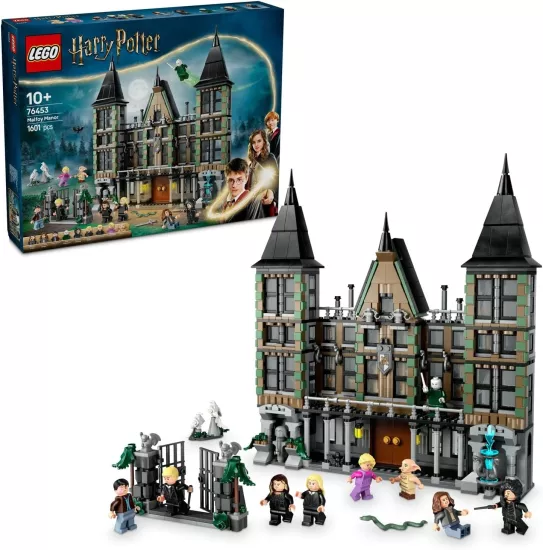 LEGO Harry Potter Malfoy Malikanesi 76453-10 Yaş ve Üzeri Çocuklar ve Yetişkinler için Koleksiyonluk Yaratıcı Oyuncak Yapım Seti, Doğum Günü Hediyesi (1601 Parça)
