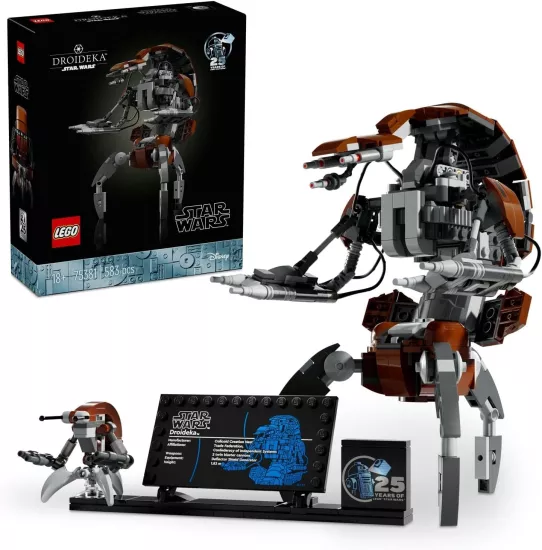 LEGO Star Wars Droideka 75381 Yetişkinler için Koleksiyonluk Yaratıcı Sergileme Modeli Yapım Seti (583 Parça)