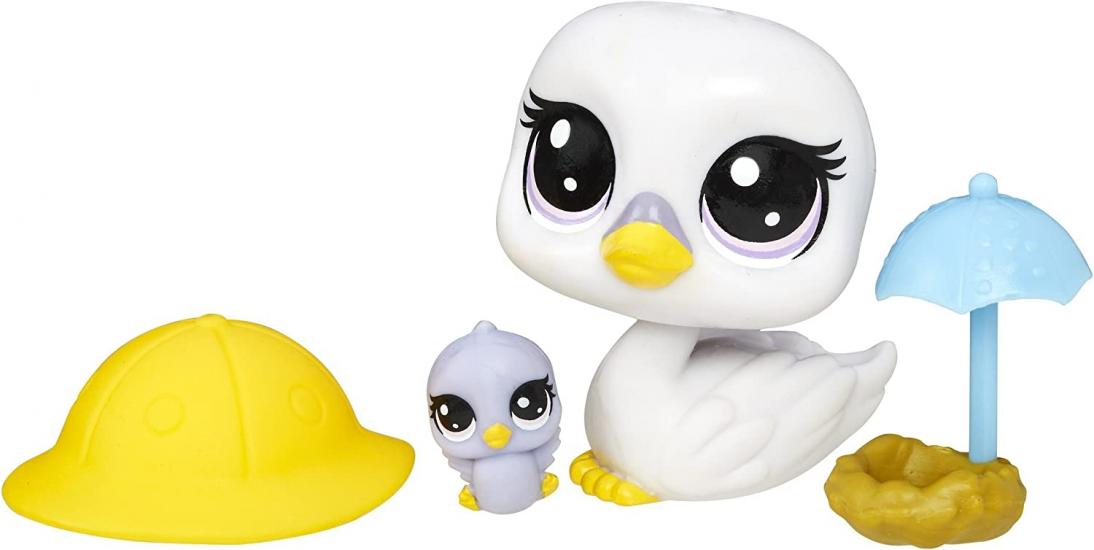Littlest Pet Shop Miniş ve Yavrusu Swanna Shadely 