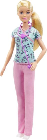 Barbie Kariyer Bebekleri Hemşire Bebek Sarı Saçlı GTW39