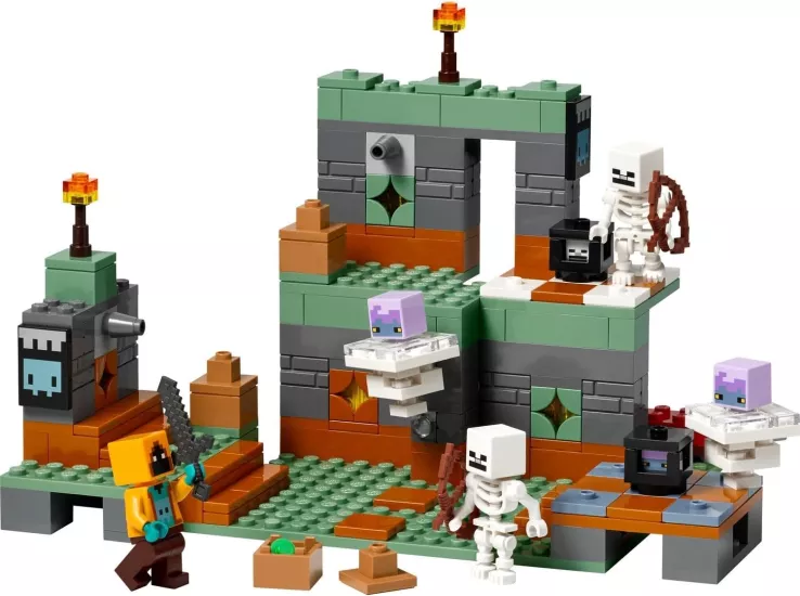LEGO Minecraft Sınama Odası 21271-8 Yaş Üzeri Kız ve Erkek Çocuklar için Trial Chamber, 2 İskelet, 2 Esinti ve 1 Shadow Hoodie Minifigürü İçeren Yaratıcı Oyuncak Yapım Seti, Hediye Fikri (322 Parça)