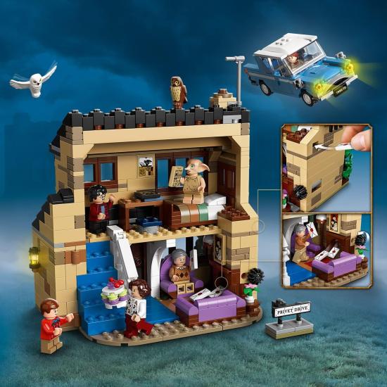 LEGO Harry Potter 4 Privet Drive 75968 - 8 Yaş ve Üzeri İçin Dursley Evi İçeren Koleksiyonluk Yaratıcı Oyuncak Yapım Seti (797 Parça)