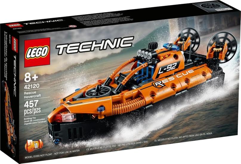 LEGO ® Technic Kurtarma Hoverkraftı 42120; Heyecan Verici Oyuncak Araçları Seven Çocuklar için Model Yapım Seti (457 Parça)