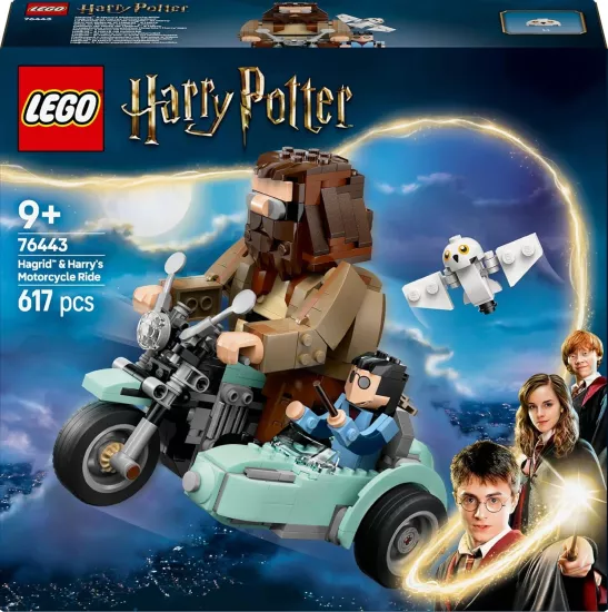 LEGO Harry Potter Hagrid ve Harry’nin Motosiklet Yolculuğu 76443-9 Yaş ve Üzeri Çocuklar ve Yetişkinler için Koleksiyonluk Yapım Seti, Doğum Günü Hediyesi (617 Parça)