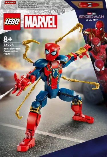LEGO | Marvel Iron Örümcek Adam Yapım Figürü 76298, 8 Yaş ve Üzeri Süper Kahraman Seven Kız ve Erkek Çocuklar için Koleksiyonluk Oyuncak Yapım Seti, Çocuklar için Doğum Günü Hediyesi Fikri (303 Parça)