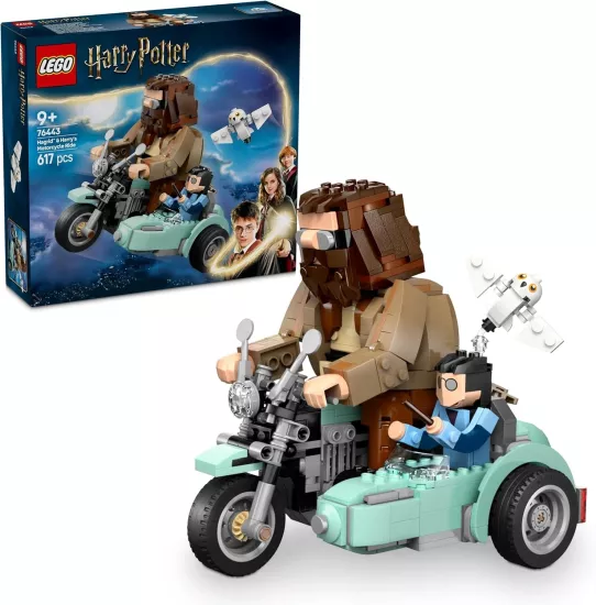 LEGO Harry Potter Hagrid ve Harry’nin Motosiklet Yolculuğu 76443-9 Yaş ve Üzeri Çocuklar ve Yetişkinler için Koleksiyonluk Yapım Seti, Doğum Günü Hediyesi (617 Parça)