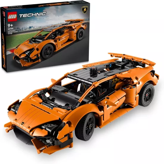 LEGO ® Technic Lamborghini Huracán Tecnica Turuncu 42196 - 9 Yaş & Üzeri Çocuklar için Yaratıcı Oyuncak Yapım Seti (806 P)