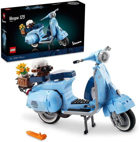 LEGO® Vespa 125 10298 - Yetişkinler için Klasik bir İtalyan Simgesinin Detaylı ve Sergilenebilir Model Yapım Seti (1106 Parça)