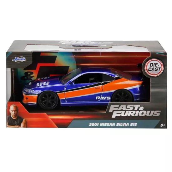 Jada Fast & Furi̇ous 1:32 Ölçekli Araba 2001 Nissan Silvia S15