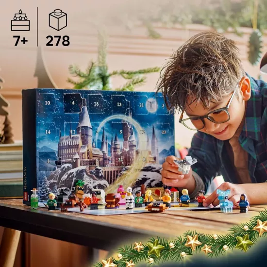 LEGO Harry Potter 2025 Yılbaşı Takvimi 76456 – 7 Yaş ve Üzeri Çocuklar İçin Sürpriz Figürlü Yaratıcı Oyuncak Yapım Seti, Koleksiyonluk Parçalarla Yılbaşına Geri Sayım Eğlencesi ve Hediye (278 Parça)