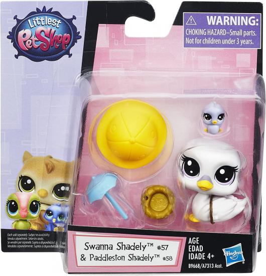 Littlest Pet Shop Miniş ve Yavrusu Swanna Shadely 