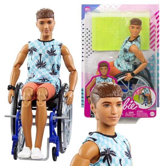 Barbie Tekerlekli Sandalyeli Ken Bebek HJT59