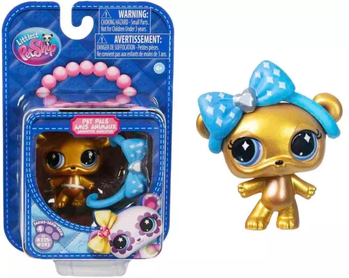 Littlest Pet Shop Minişler Tekli Paket S4 - 230 - Altın Ayı
