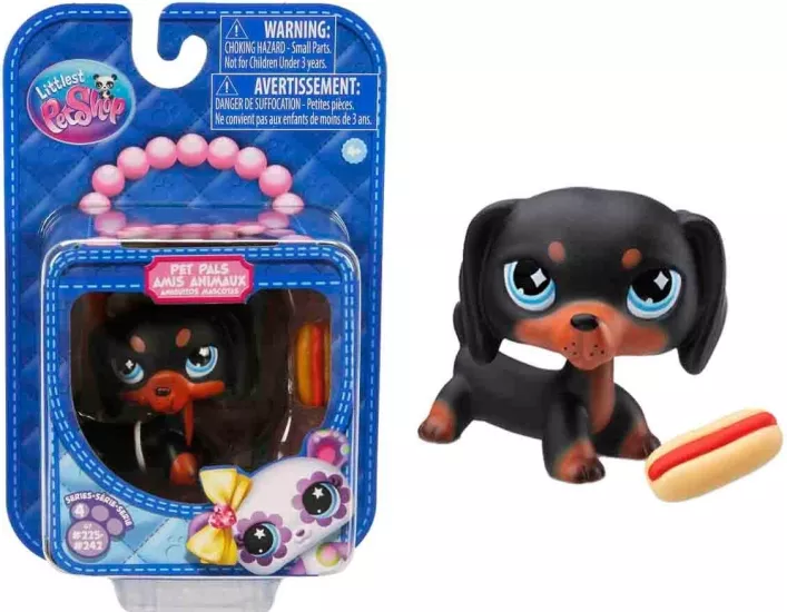 Littlest Pet Shop Minişler Tekli Paket S4 - 242-Dakhund Köpek