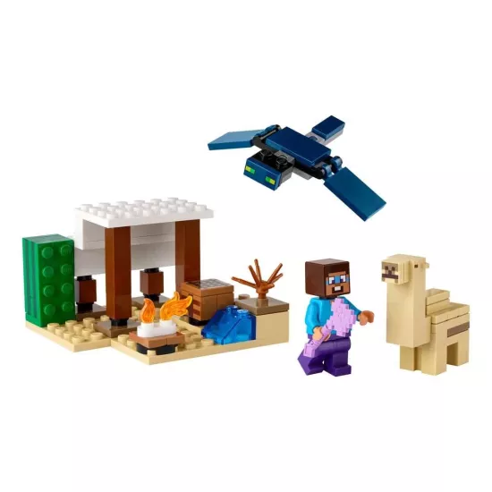 LEGO® Minecraft® Steve’in Çöl Keşfi 21251 - 6 Yaş ve Üzeri Macera Oyunları Yedi Çocuk için 3 Adet LEGO Minecraft Minifigürü İçeren Yaratıcı Oyuncak Yapım Seti (75 Parça)