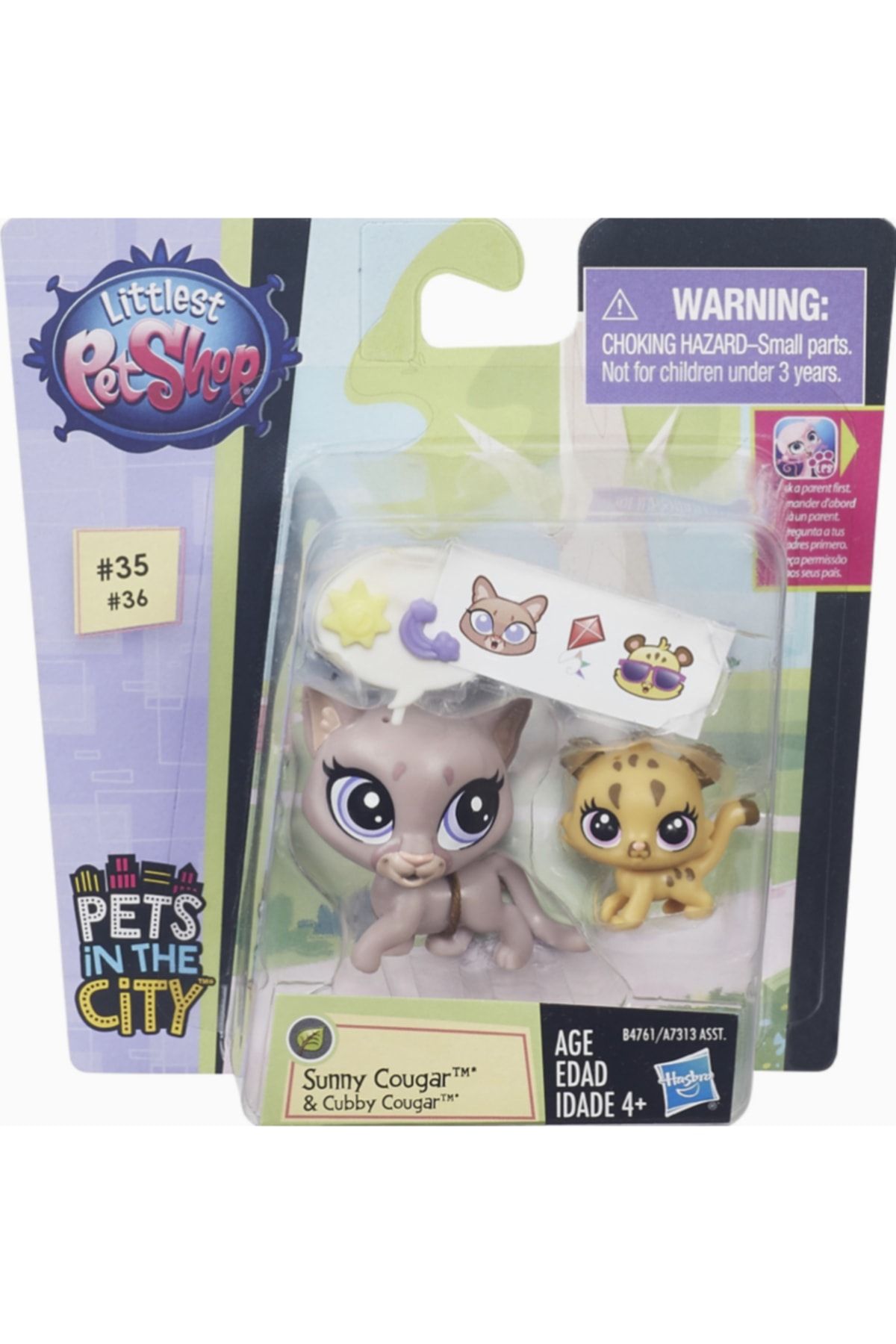 Littlest Pet Shop Miniş Ve Yavrusu Sunny Cougar - Cubby Cougar